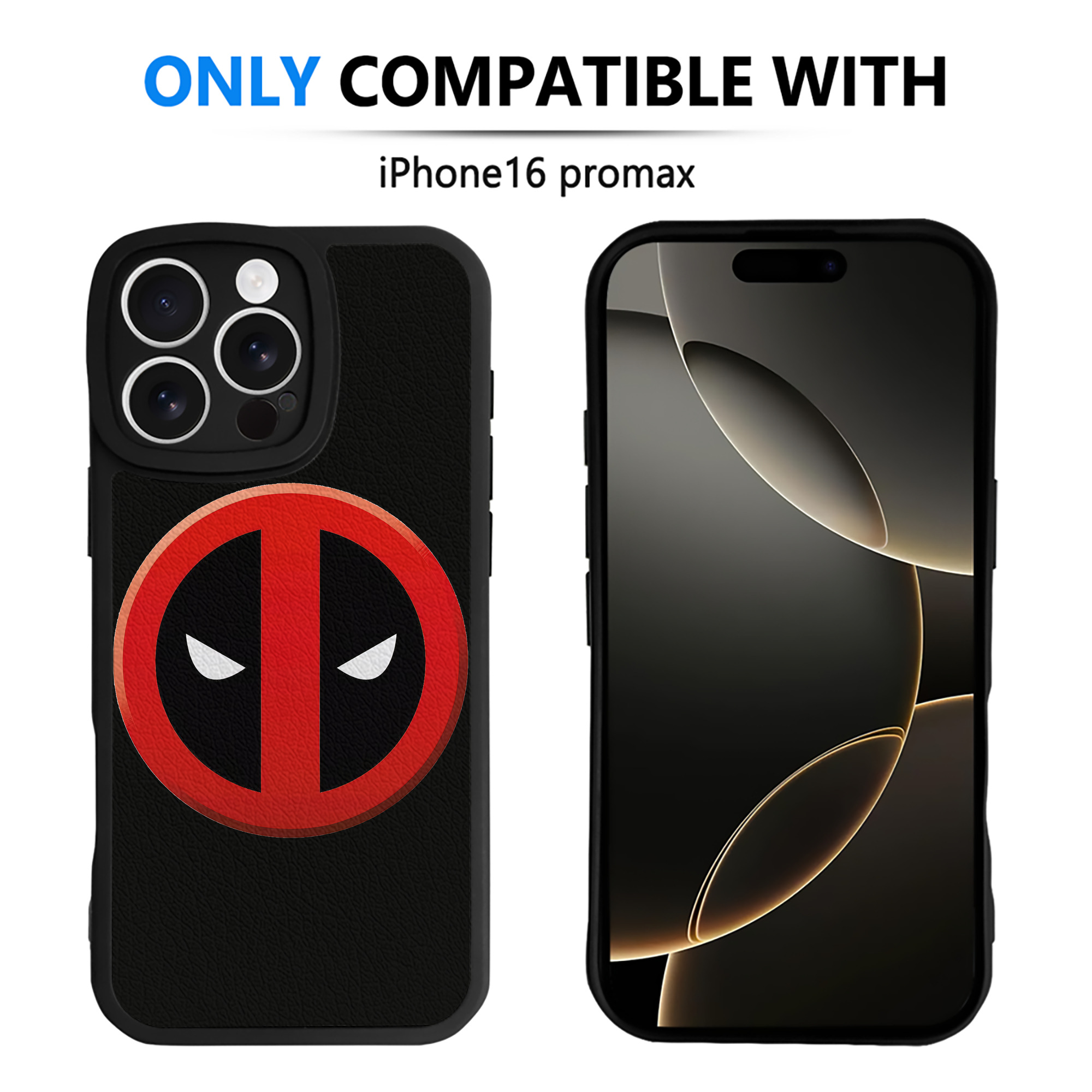 （画像用） Deadpool デッドプール 【iPhone 16シリーズ対応】シリコンスマホケース（レザー調） 材質：シリコン